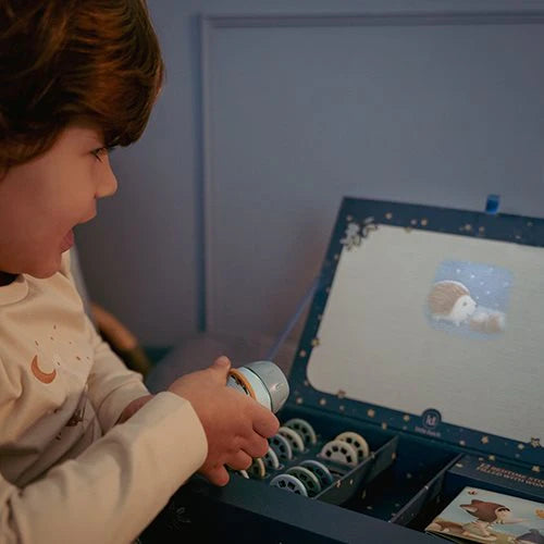 Cofanetto torcia proietta storie