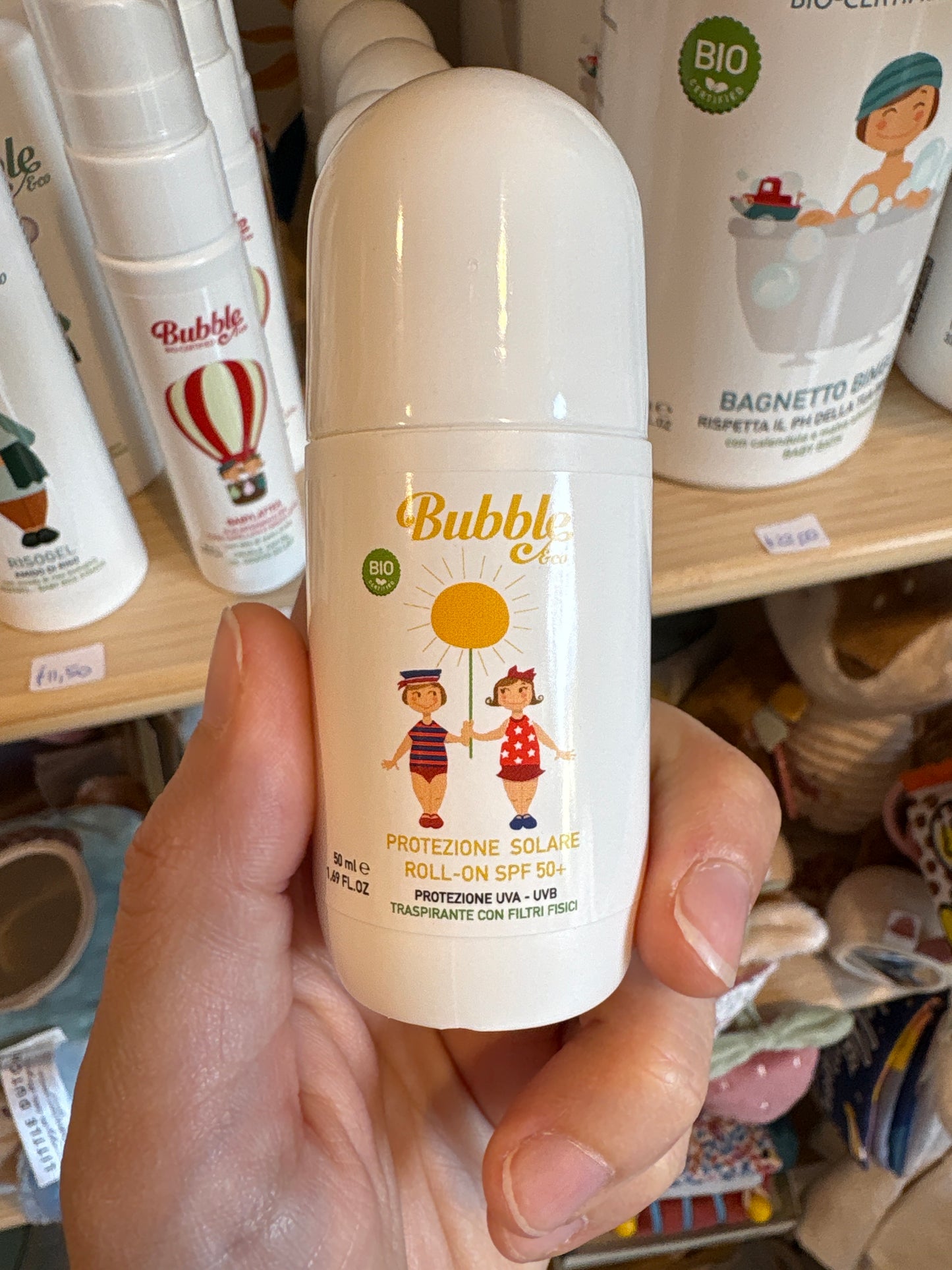 Protezione solare roll-on spf 50+